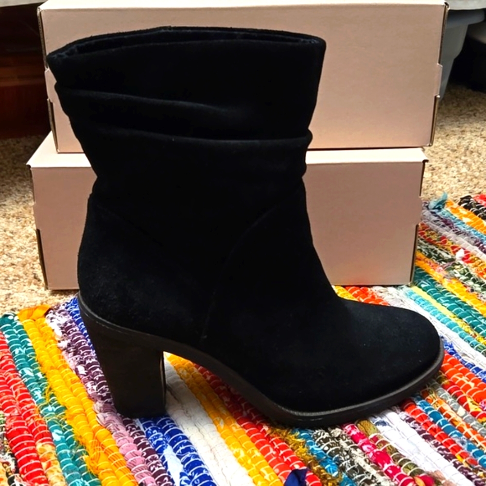 Vince Camuto Boots Booties Ankle Slouch 7 Black